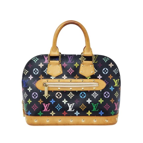 100% Authentic Louis Vuitton Monogram Multicolor Alma PM Hand Bag - Picture 3 of 15